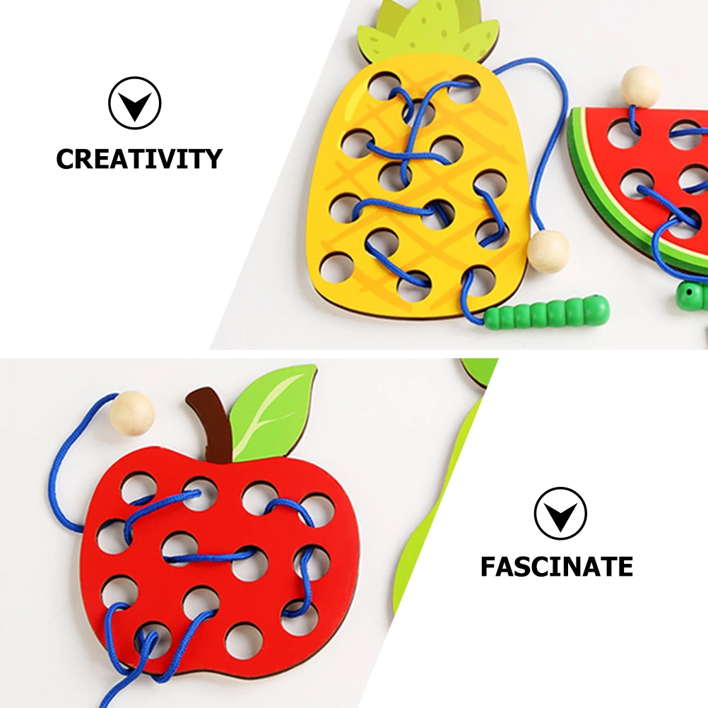 1 Set of Educational Lacing Toy Toddler Learning Montessori Toy Fine Motor Skill Toys Kids Toy