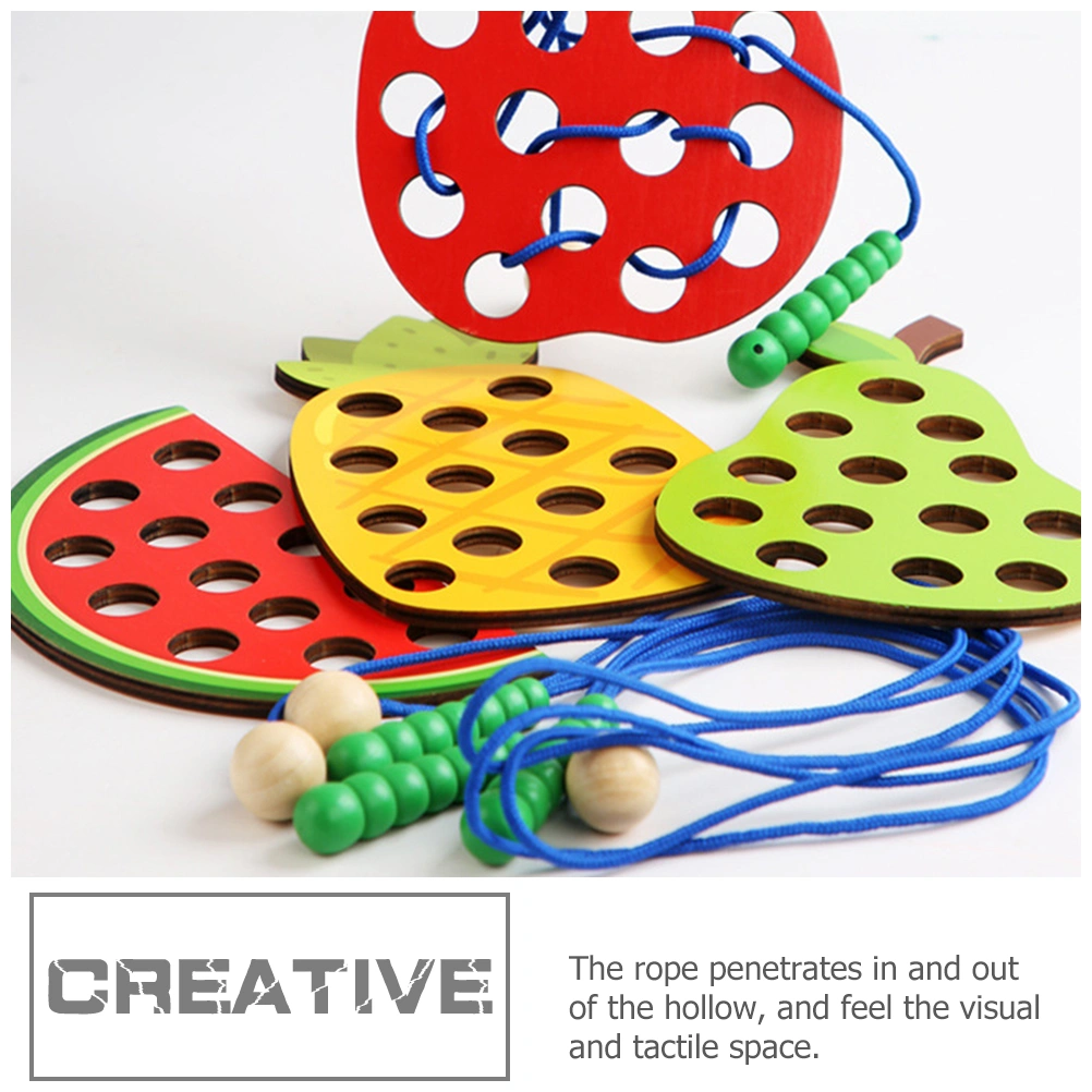1 Set of Educational Lacing Toy Toddler Learning Montessori Toy Fine Motor Skill Toys Kids Toy