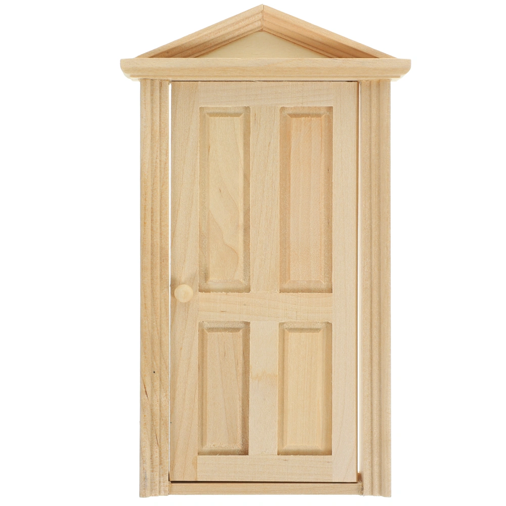 Doll House Miniature Door 1:12 Miniature Wooden Door Miniature Door Unpainted Wooden Door