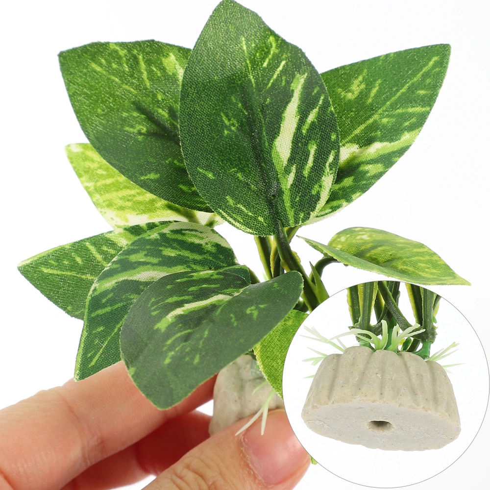 10pcs Plastic Artificial Plants Aquarium Plant Fish Tank Decoration Simulation Plant Decor