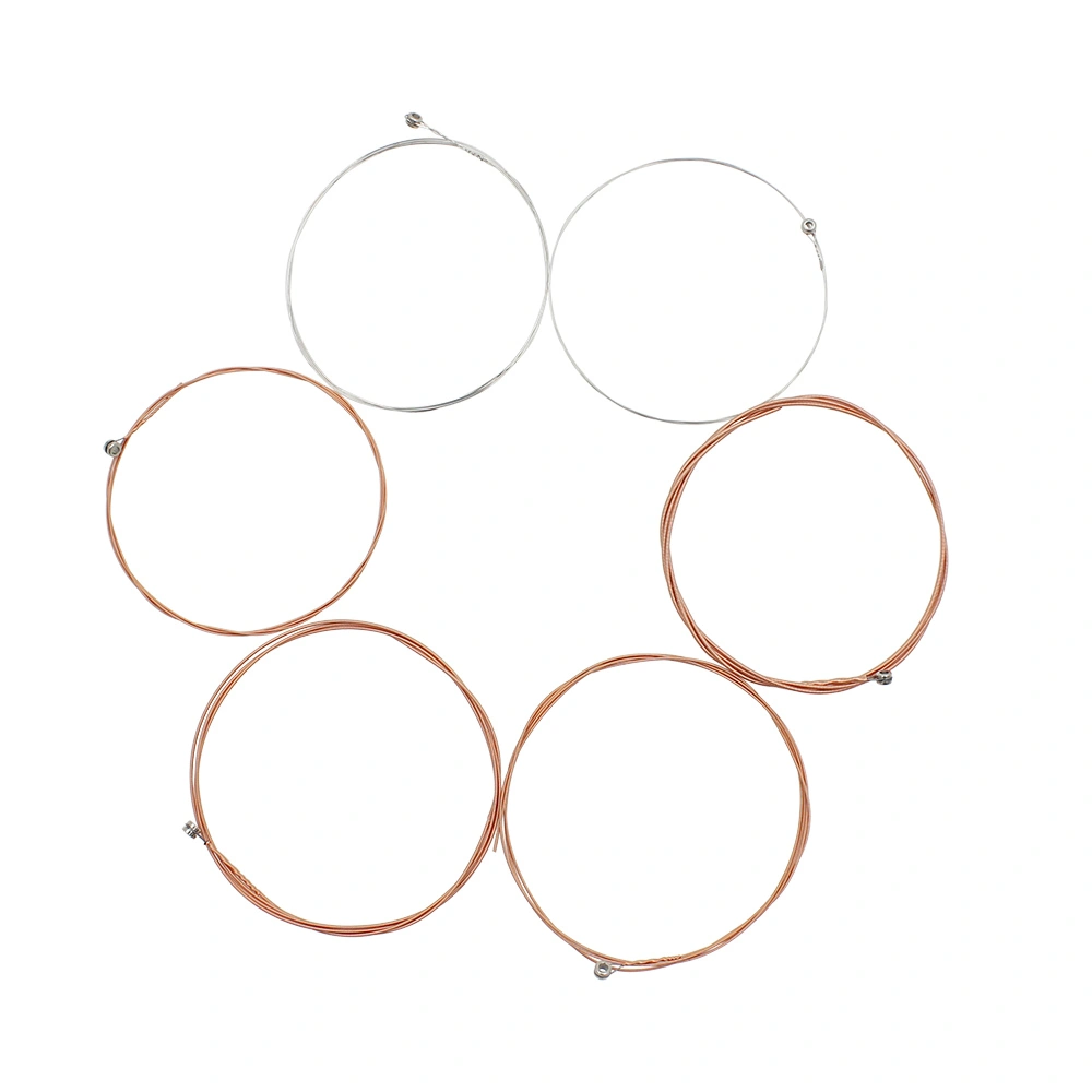 6 pcs Phosphors Bronze Alloy Guitar Strings Acoustic Guitar Strings Folk Guitar Strings
