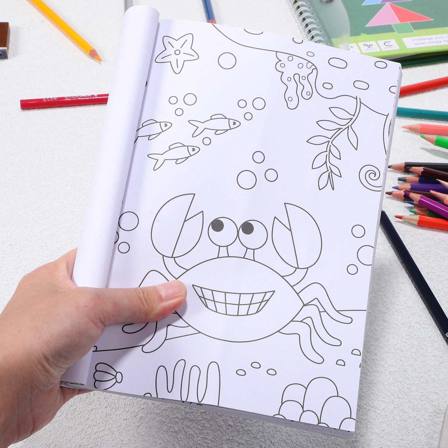 Mermaid Coloring Book Sea Life Mini Small Color Booklet Colored Pages Party Favor for Classroom Activity