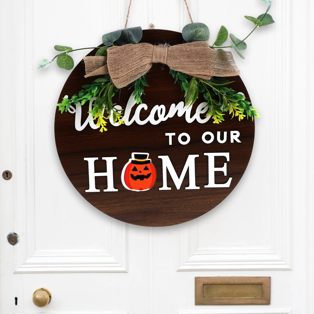 1 set of Seasonal Welcome Sign Front Door Decor Holiday Welcome Sign Hanging Door Sign