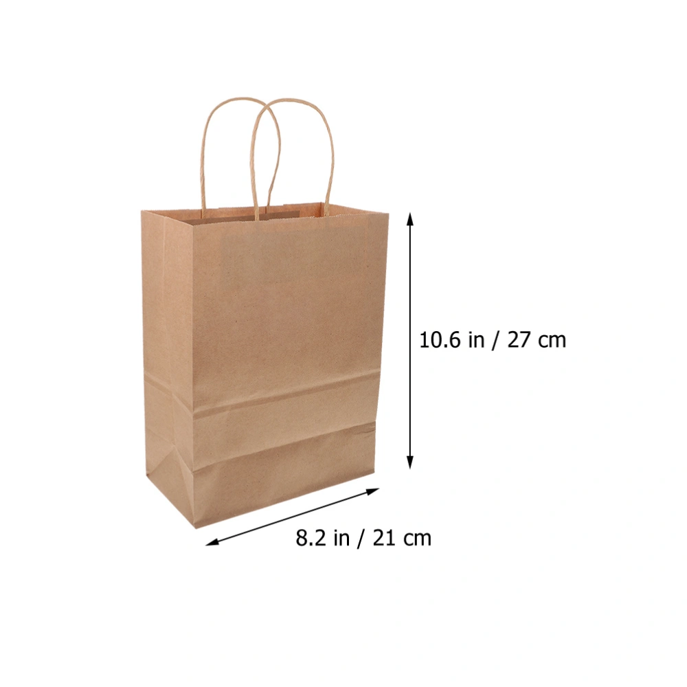 10pcs Party Treat Bags Kraft Paper Candies Goodie Bags Kids Favor Bags Gift Packaging Totes