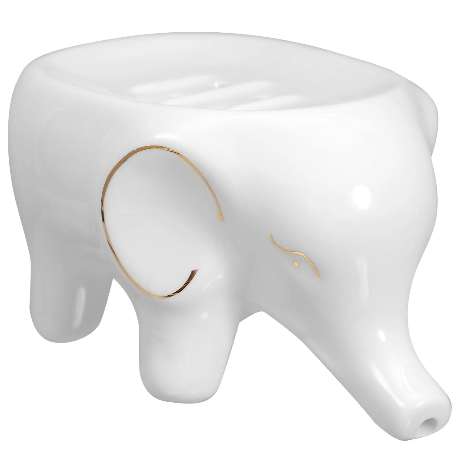 Cute Soap Dish Ceramic Soap Holder  Soap Dry Dish Elephant Soap Holder Ceramic Soap Holder