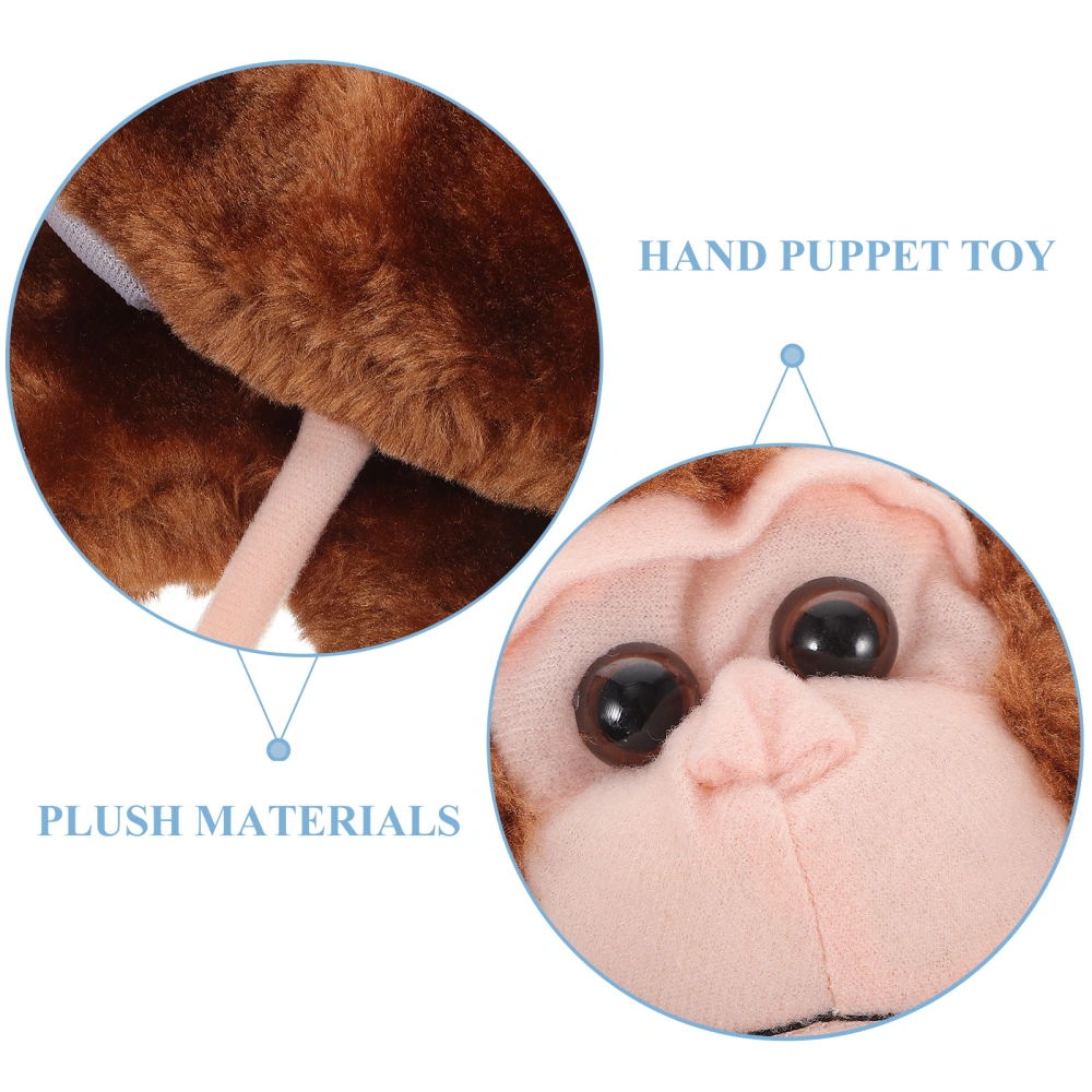 2pcs Parent Telling Story Hand Puppet Toy Parent-child Interactive Toy Monkey Hand Puppet Toy