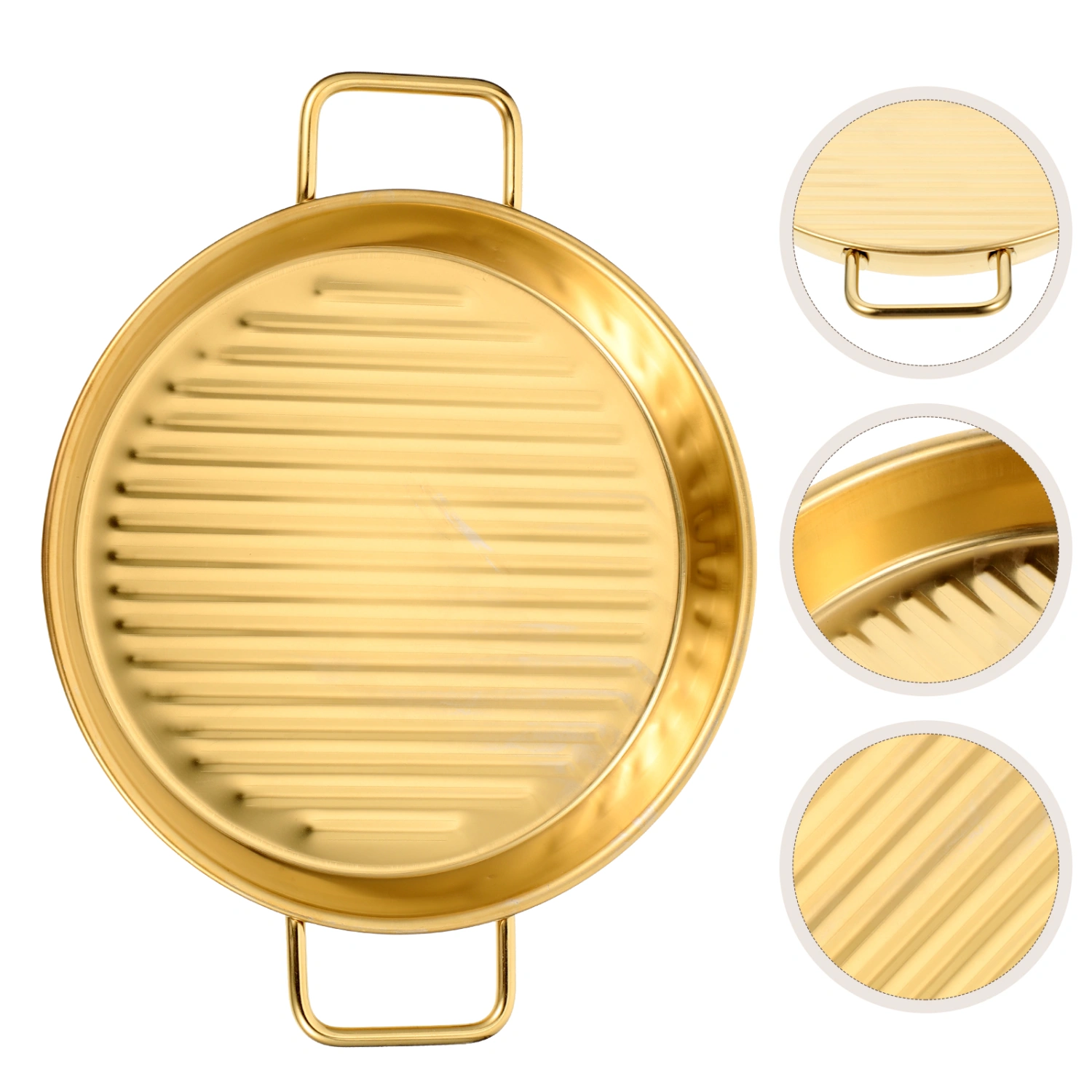 Stainless Steel Pizzas Pan Pizzas Tray with Handles Pizza Tray for Oven Pizza Baking Supplies