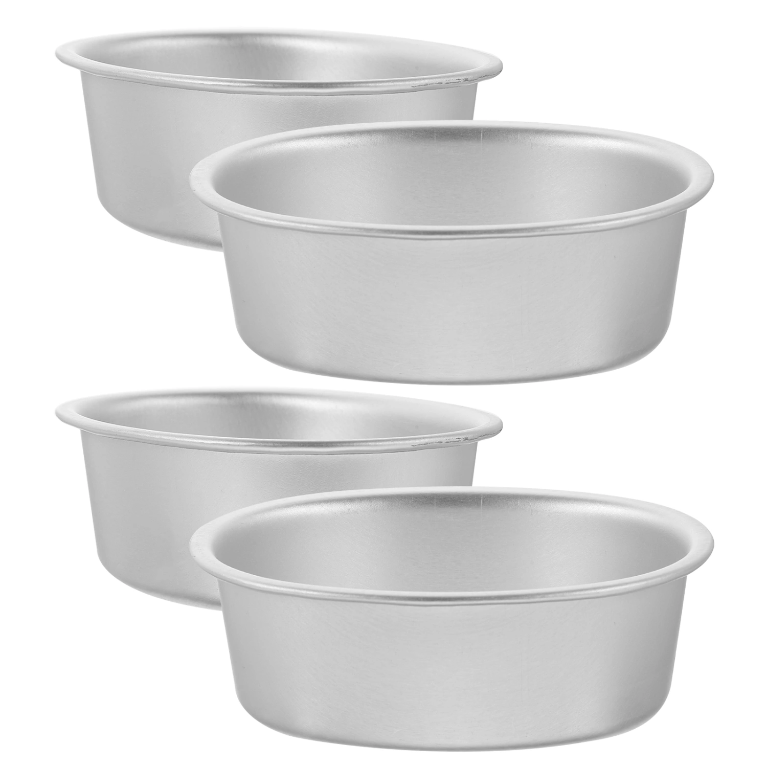 4pcs Cake Pan Nonstick oval Cake Pans Aluminum Alloy Cake Baking Pans Cake Baking Mold