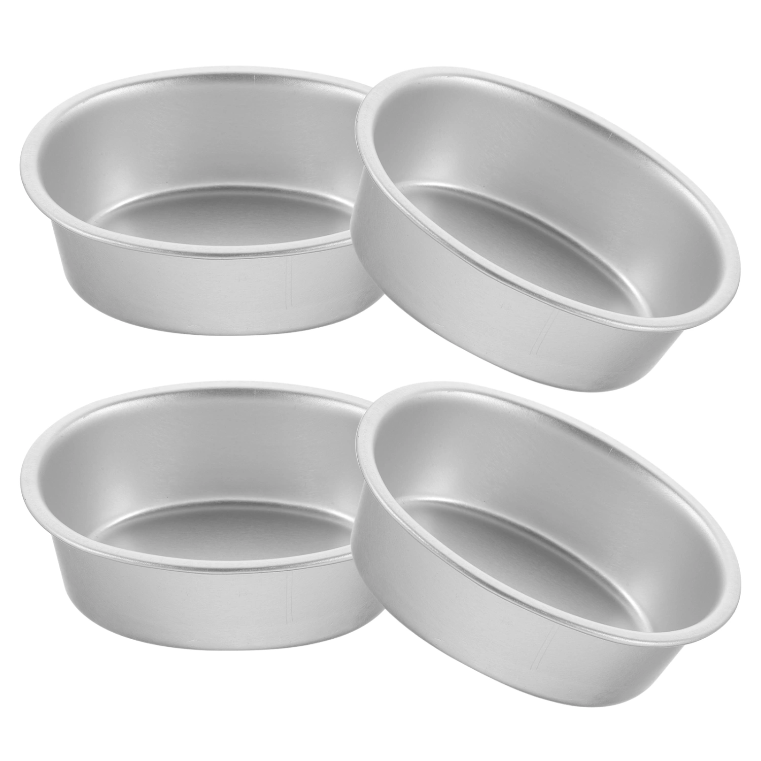 4pcs Cake Pan Nonstick oval Cake Pans Aluminum Alloy Cake Baking Pans Cake Baking Mold
