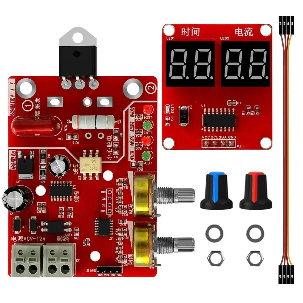 Spot Welder Control Board Adjustable 40A Digital Display DIY Controller Board