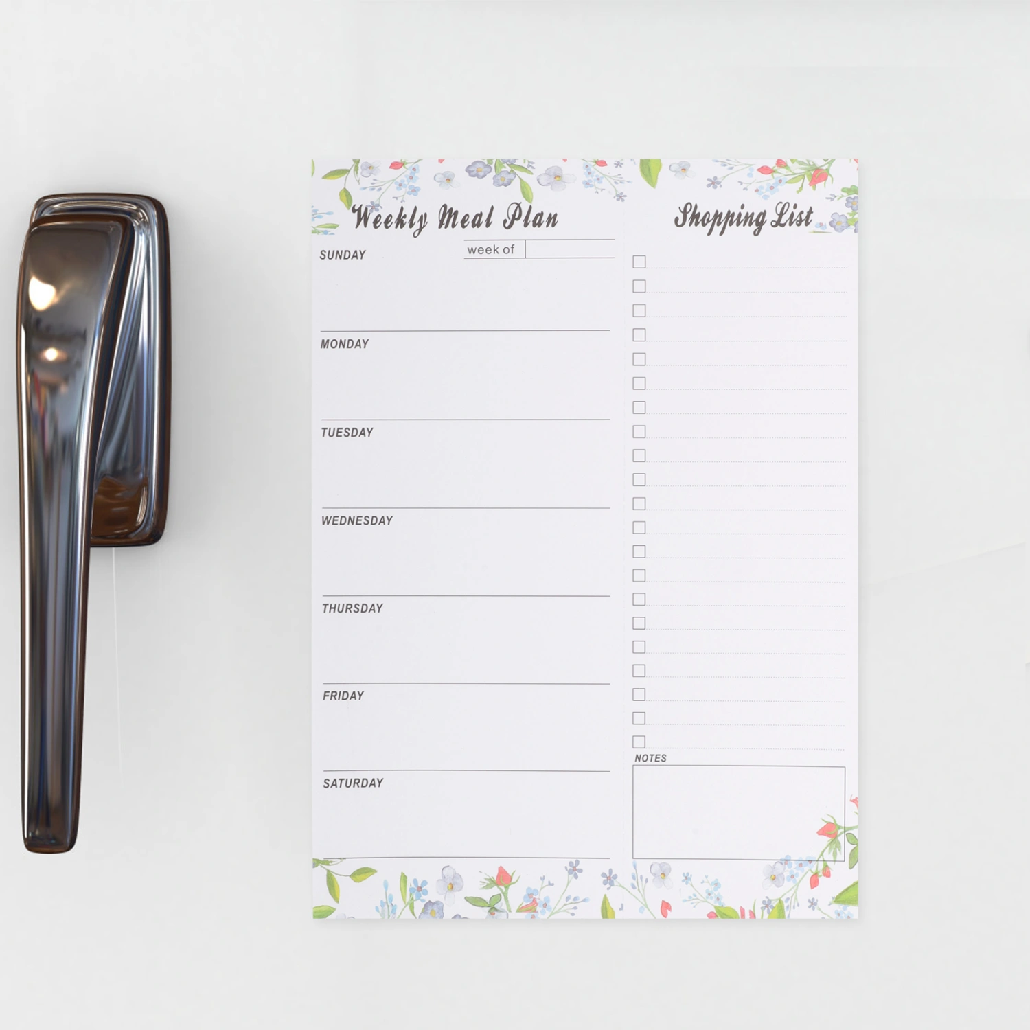 1 Book Meal Planning Notepad Magnetic Meal Planner Magnetic Planner Shopping List Planner