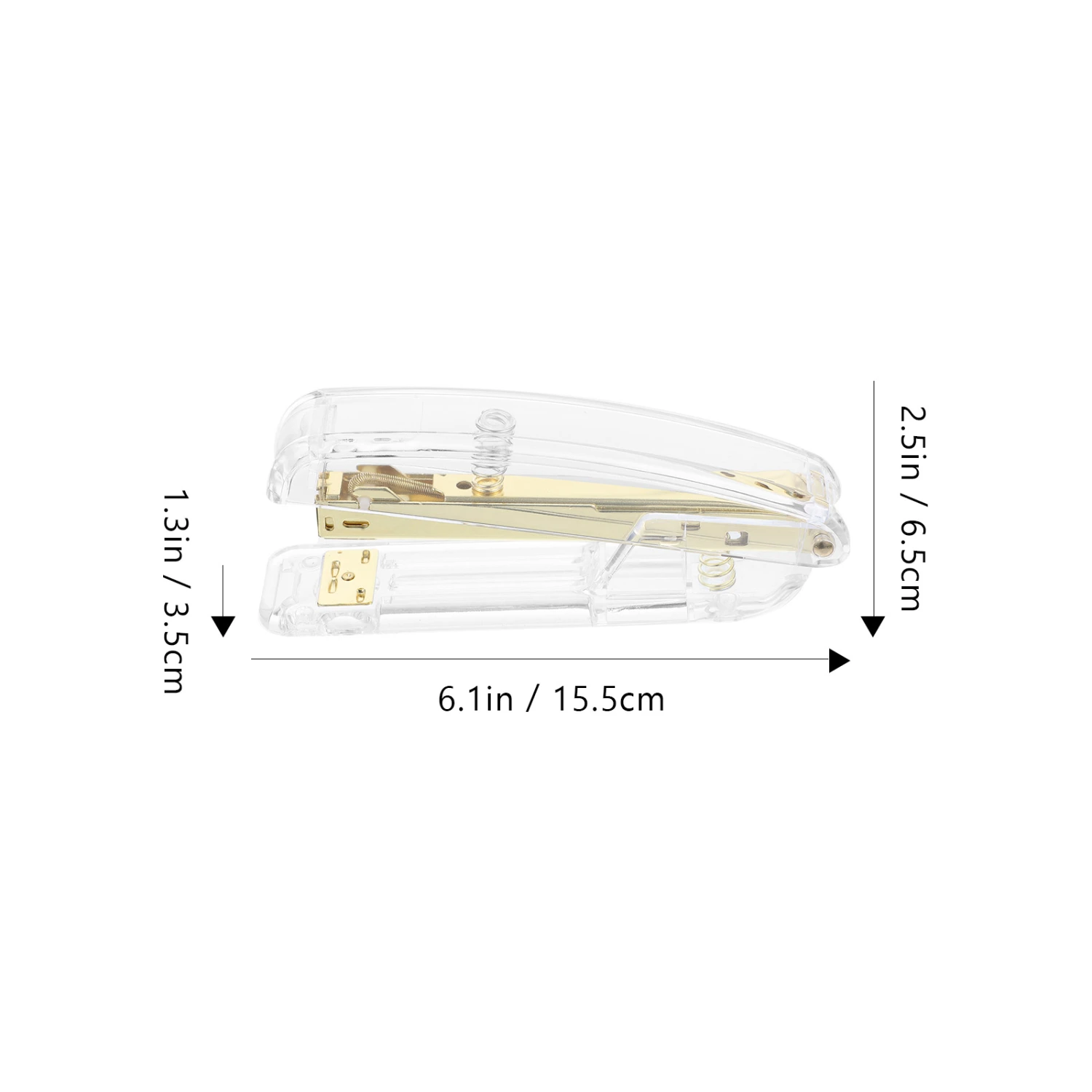 Plastic Stapler Transparent Stapler Students Stapler Hand Stapler Clear Stapler Home Office Stapler