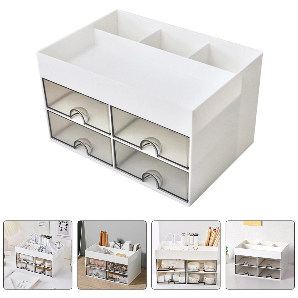 Desk Organizer Drawer Type Storage Box Cosmetics Storage Case Multi-function Stationery Organizer