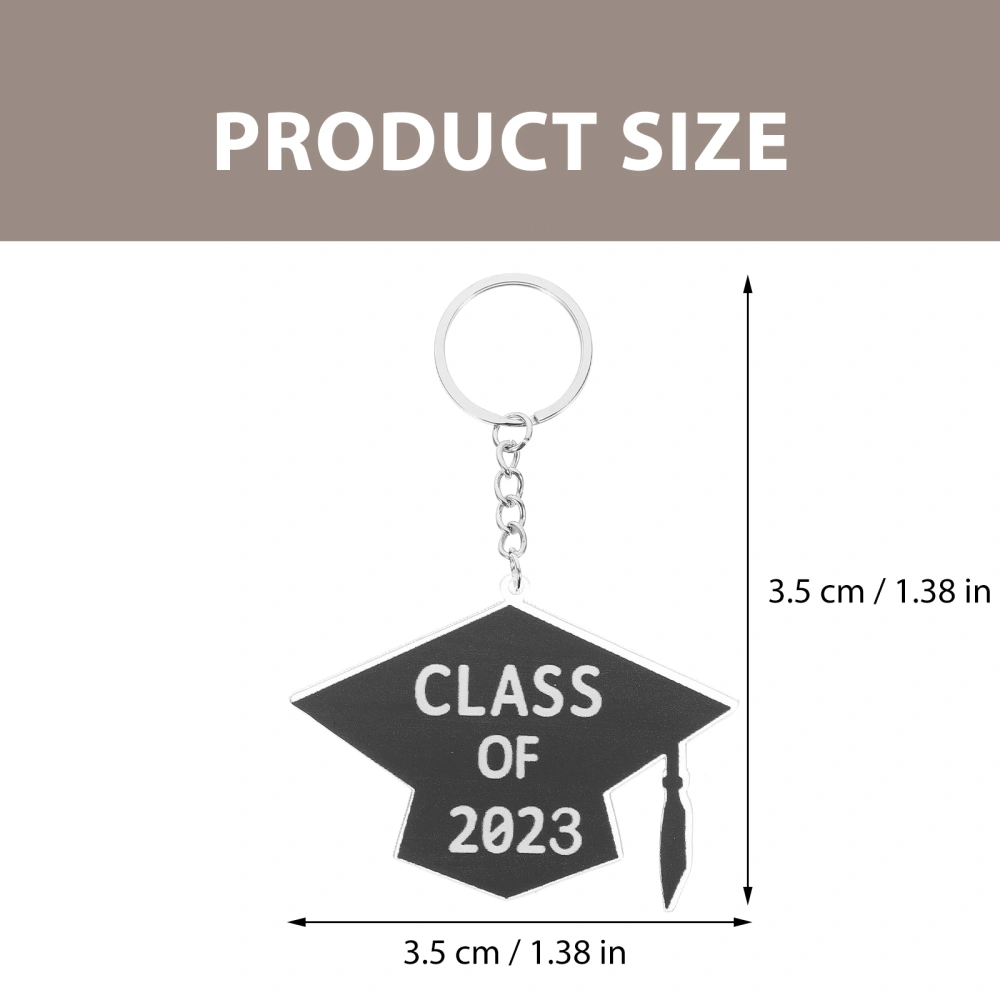 11pcs Graduation Key Rings Key Hanging Pendants Student Graduation Keychain