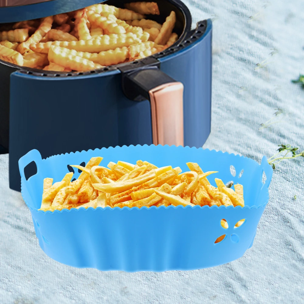 Air Fryer Silicone Liner Reusable Air Fryer Silicone Pot Non-stick Air Fryer Pad