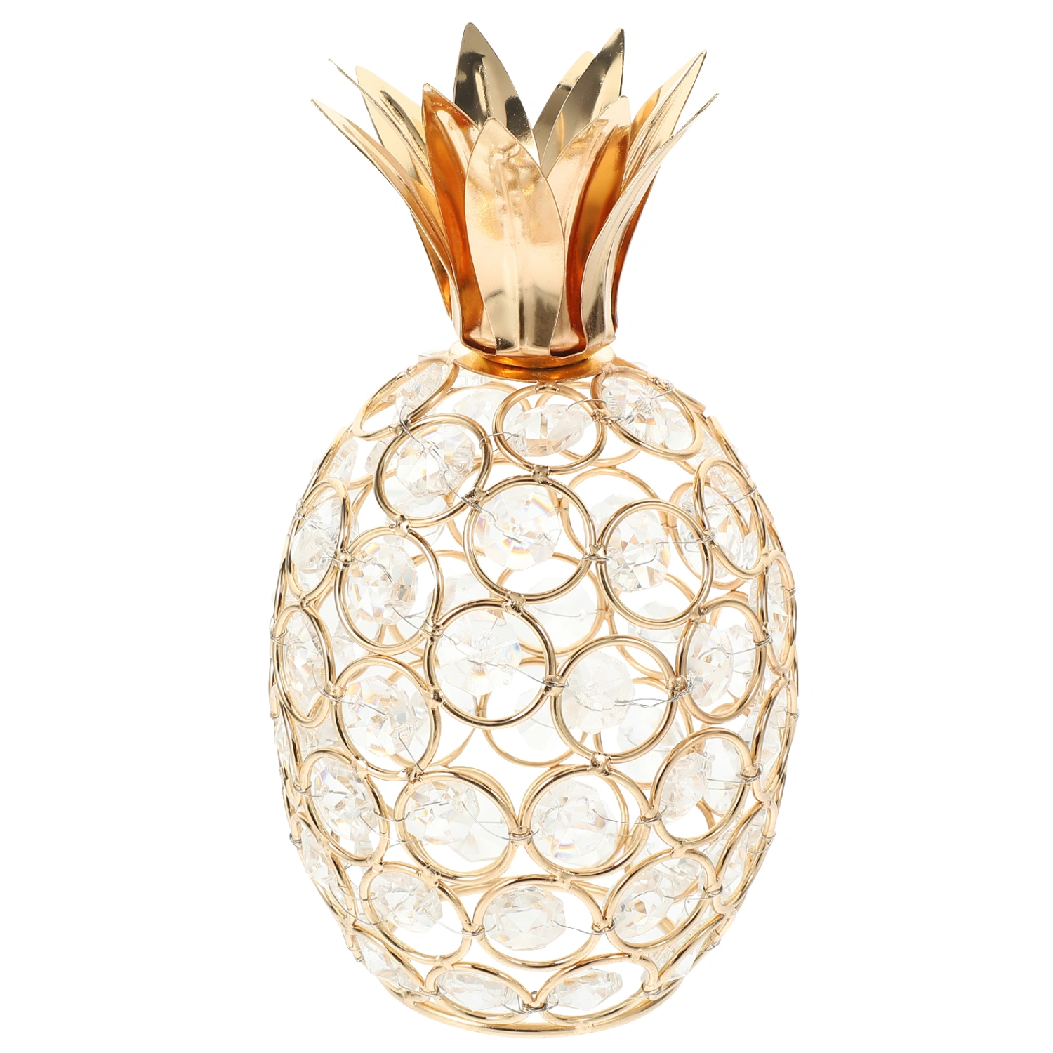 Crystal Pineapple Statue Living Room Tabletop Hollow out Pineapple Ornament