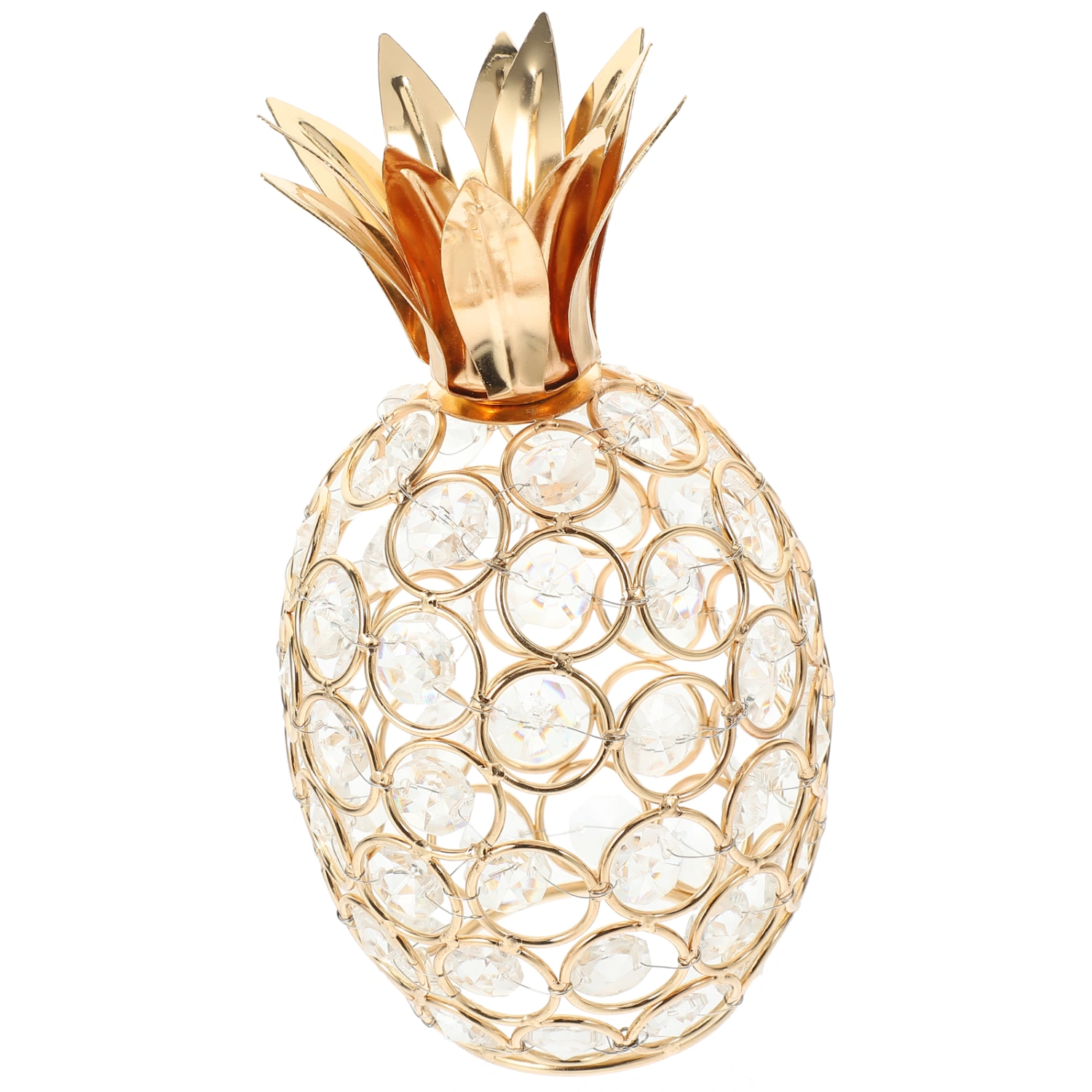 Crystal Pineapple Statue Living Room Tabletop Hollow out Pineapple Ornament