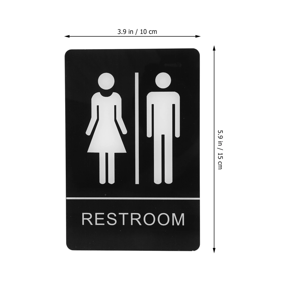 Braille Unisex Restroom Sign Bathroom Sign Public Braille Restroom Sign Unisex Toilet Sign