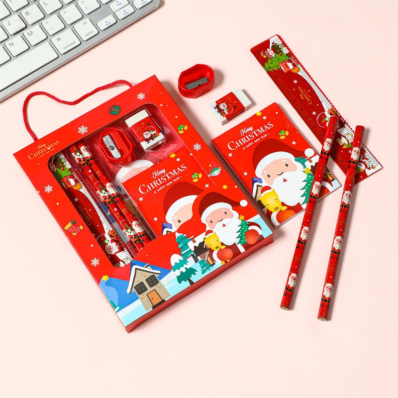 4 Sets Cartoon Stationery Christmas Themed Stationery Student Writing Pens Xmas Gifts