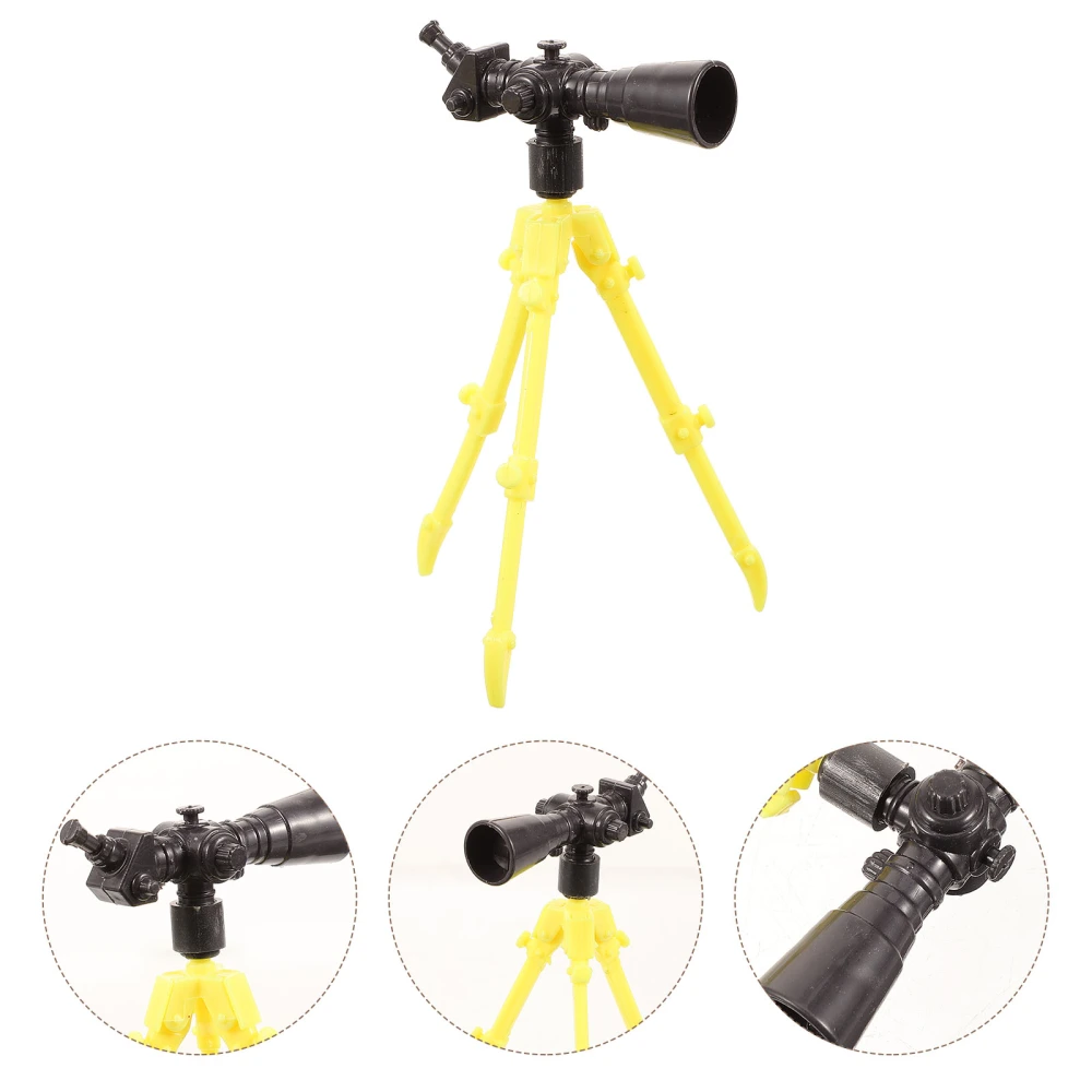 10Pcs Doll Mini House Miniature Toy Plastic Mini House Decor Decorative Miniature Telescope