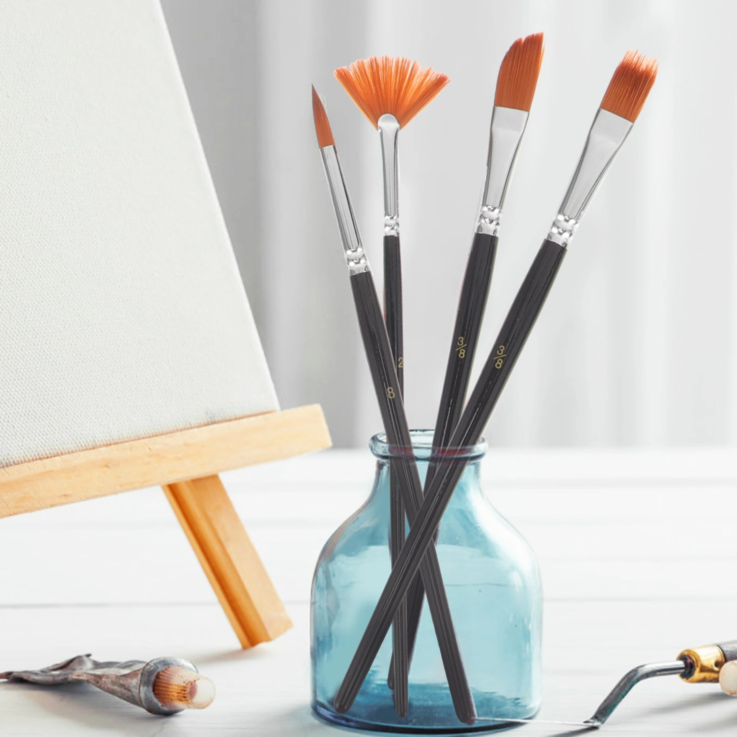 1 Set of Multi-use Paintbrushes Watercolor Brushes Professional Painting Brushes Artist Oil Painting Supplies