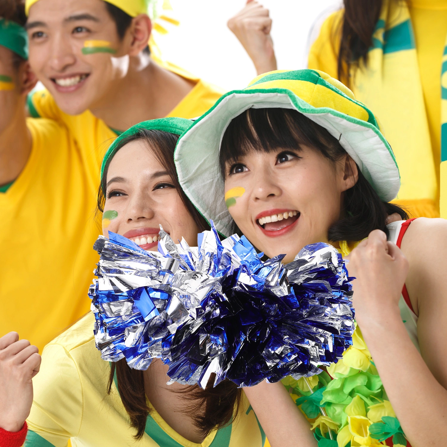 Reusable Cheerleading Hand Flower Ball Cheering Squad Cheering Pompom for Sports Game