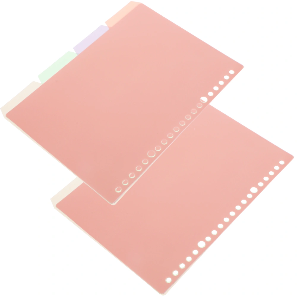 8pcs Versatile File Dividers Bookmark Paper Dividers Loose-leaf Page Markers Binders