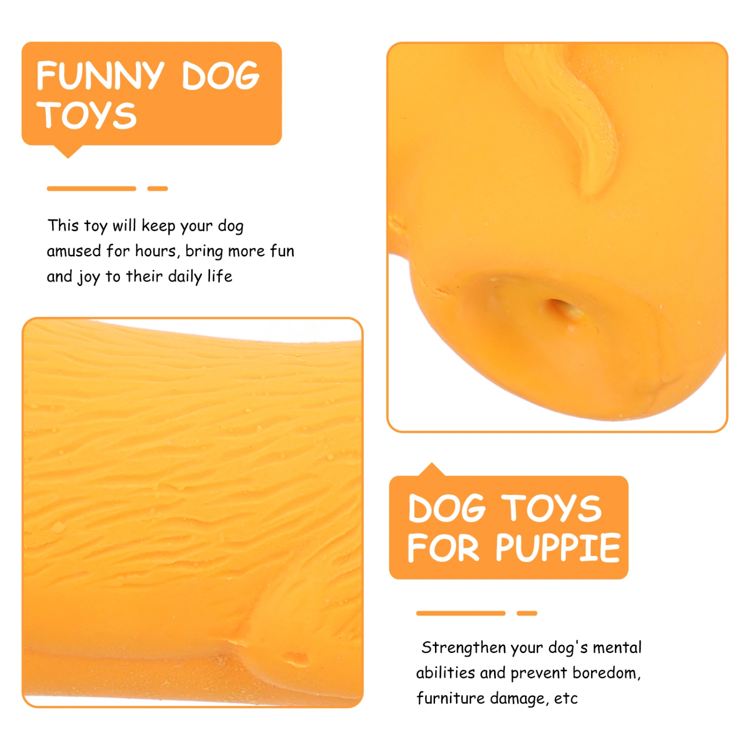 Puppy Chewing Toy Bite-resistant Dog Plaything Interactive Puppy Squeaky Plaything Random Style