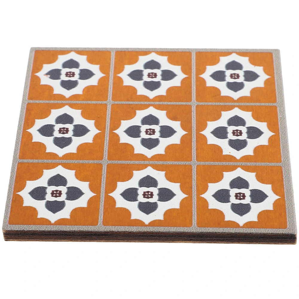 Mini Wooden Floorboard Decor Retro Mini Floor Mini Square Floor Adornment