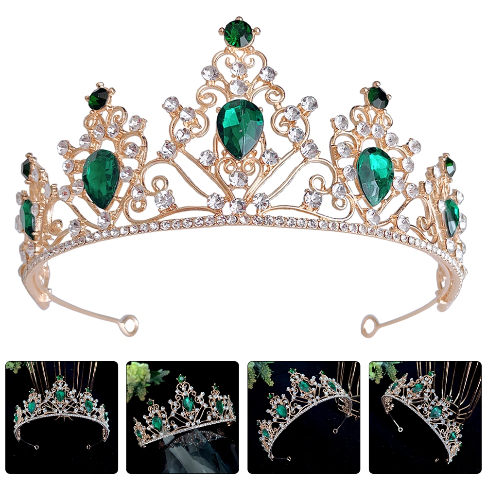 Bride Crown Wedding Bridal Tiara Rhinestone Crown Rhinestone Tiara Party Headdress