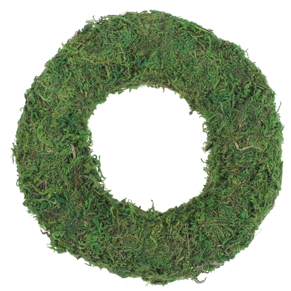 DIY Moss Ring Wreath Ring Moss Garland Ring Wall Hanging Decoration for Party