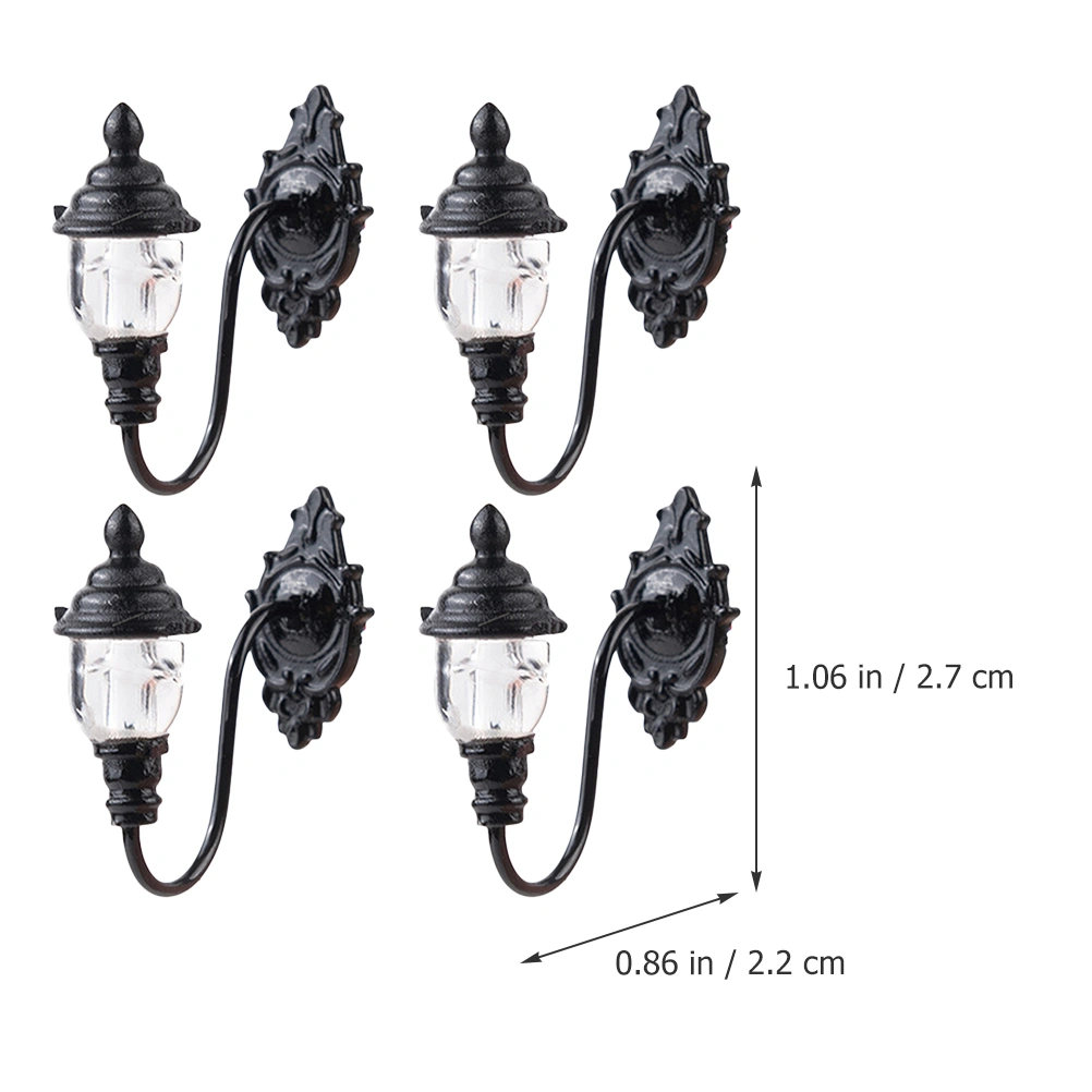 4pcs Mini Wall Lamp Sand Table Decorative Lamp Diy Sand Table Decoration