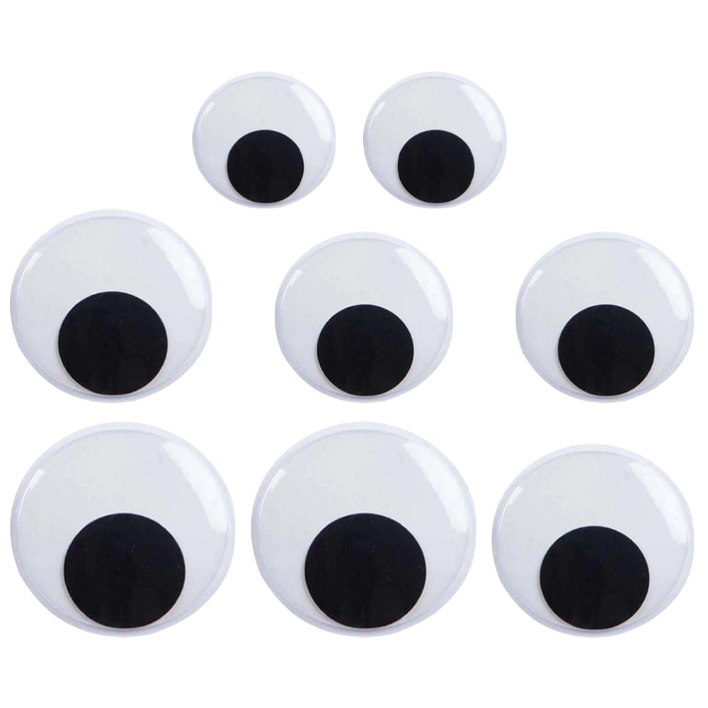 3 Pairs of Self-adhesive Eye Sticker Multi-functional Craft Wiggle Eye Decal Creative Refrigerator Eye Sticker