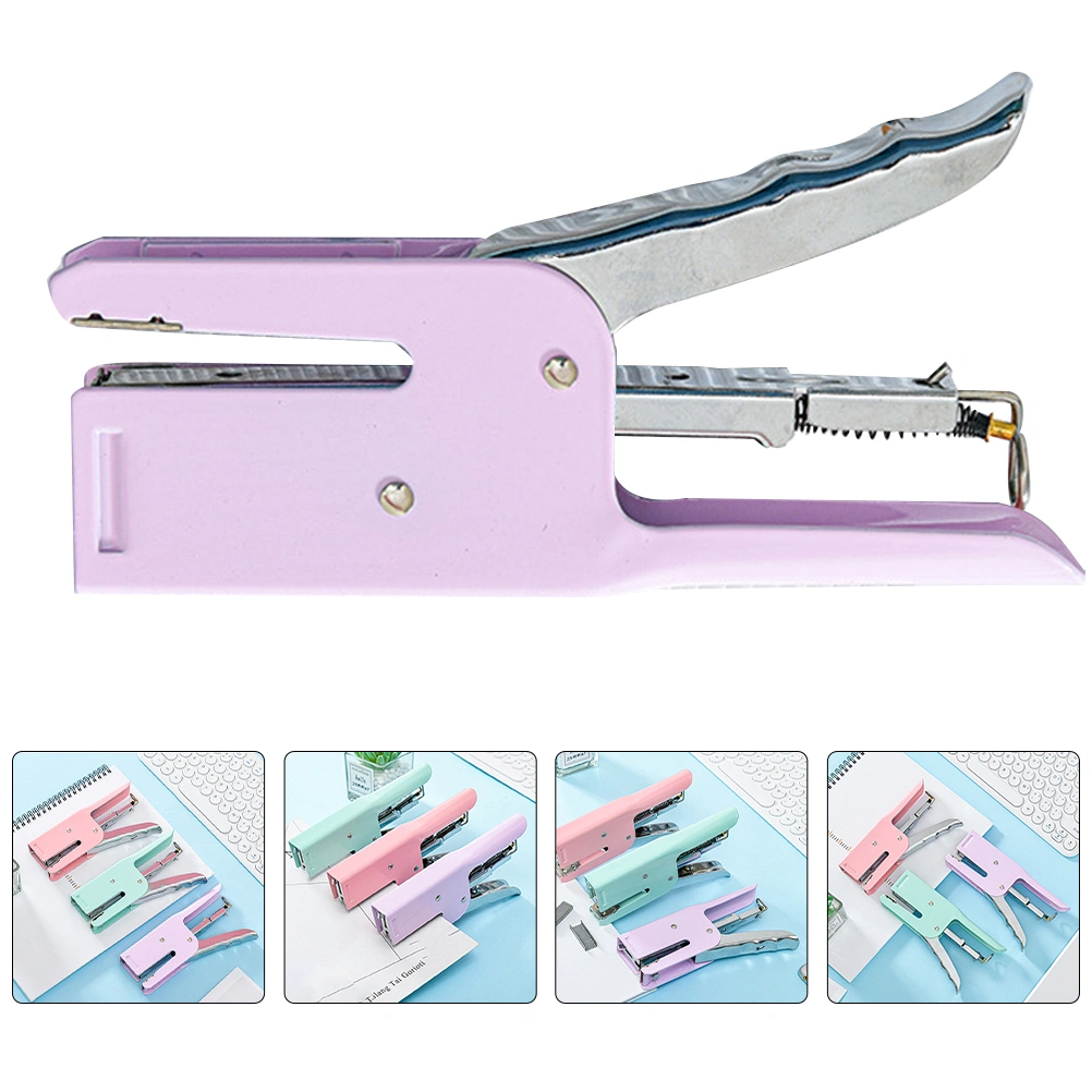 Practical Hand Stapler For Office Multi-function Metal File Stapler Convenient Hand Stapler