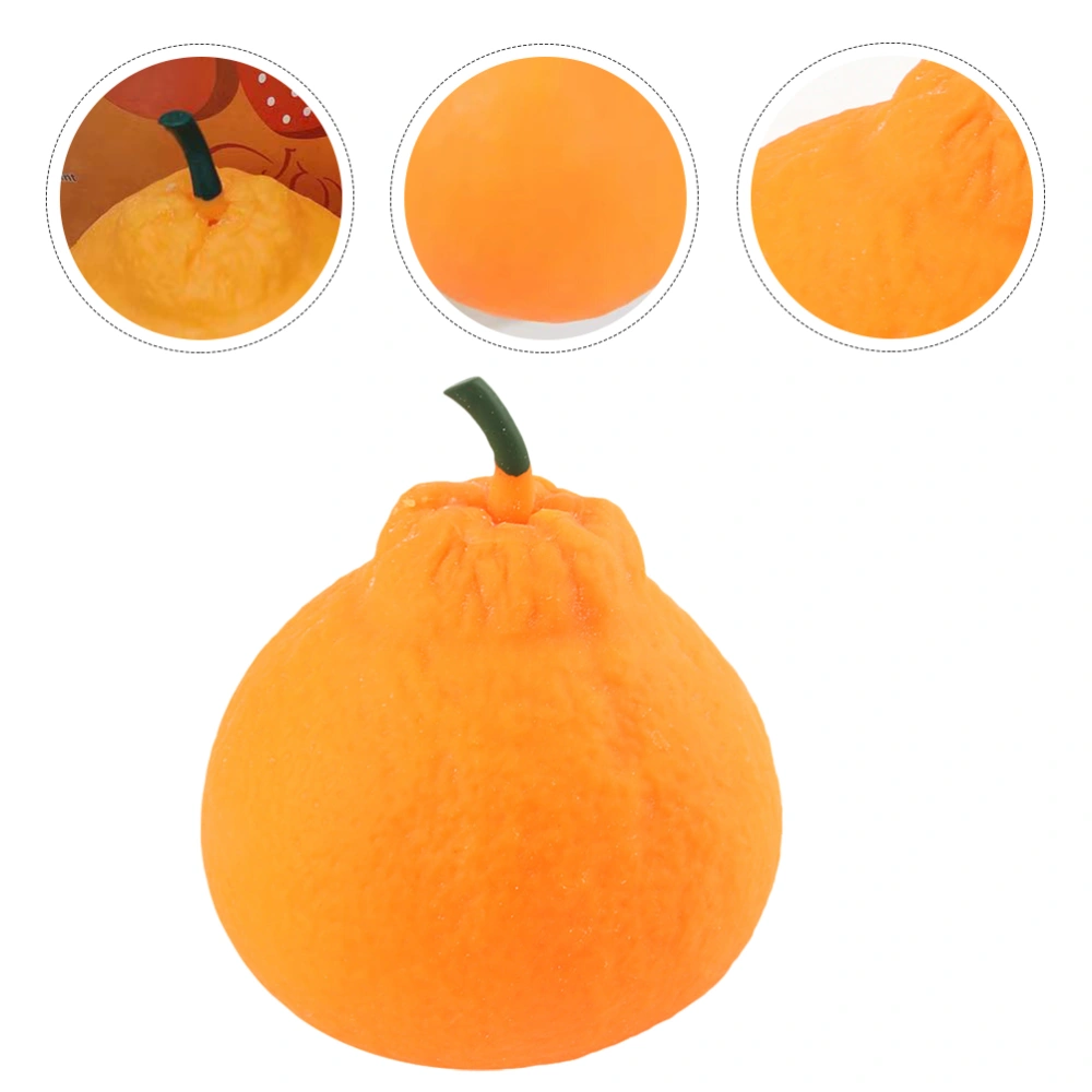 2Pcs Orange Shaped Stress Balls for Kids Fruit Shaped Stress Toys Stretchy Fruits Toys