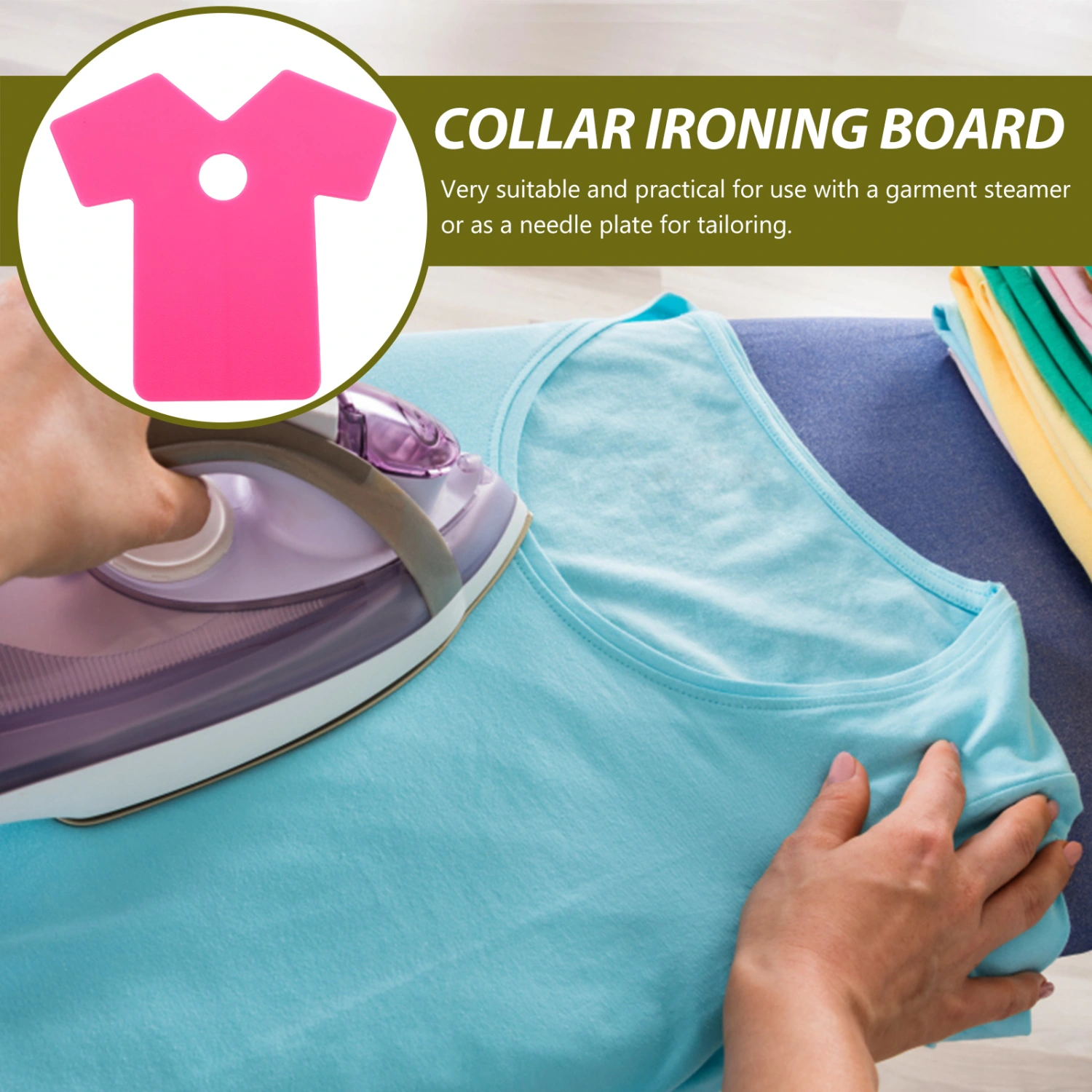 Garment Steamer Ironing Board Plastic Ironing Board for Ironing Collar Collar Handheld Clothes Ironing Board