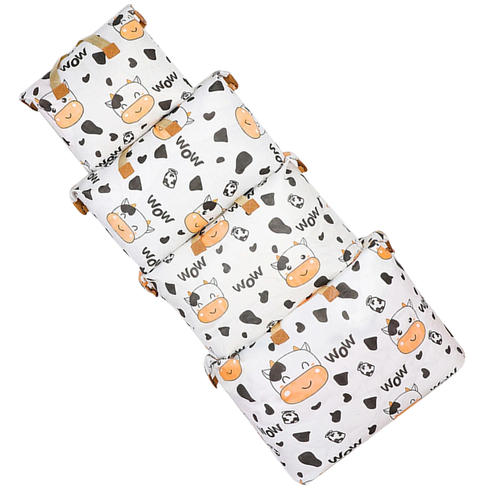4pcs Cow Pattern Large Capacity Storage Bag Clothes Storage Bag Organizer Closet Organizers for Blanket Comforter Clothing Bedding