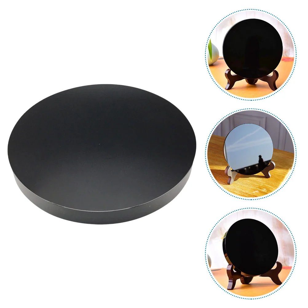 Obsidian Scrying Mirror Obsidian Mirror Meditation Decoration for Bedroom Living Room