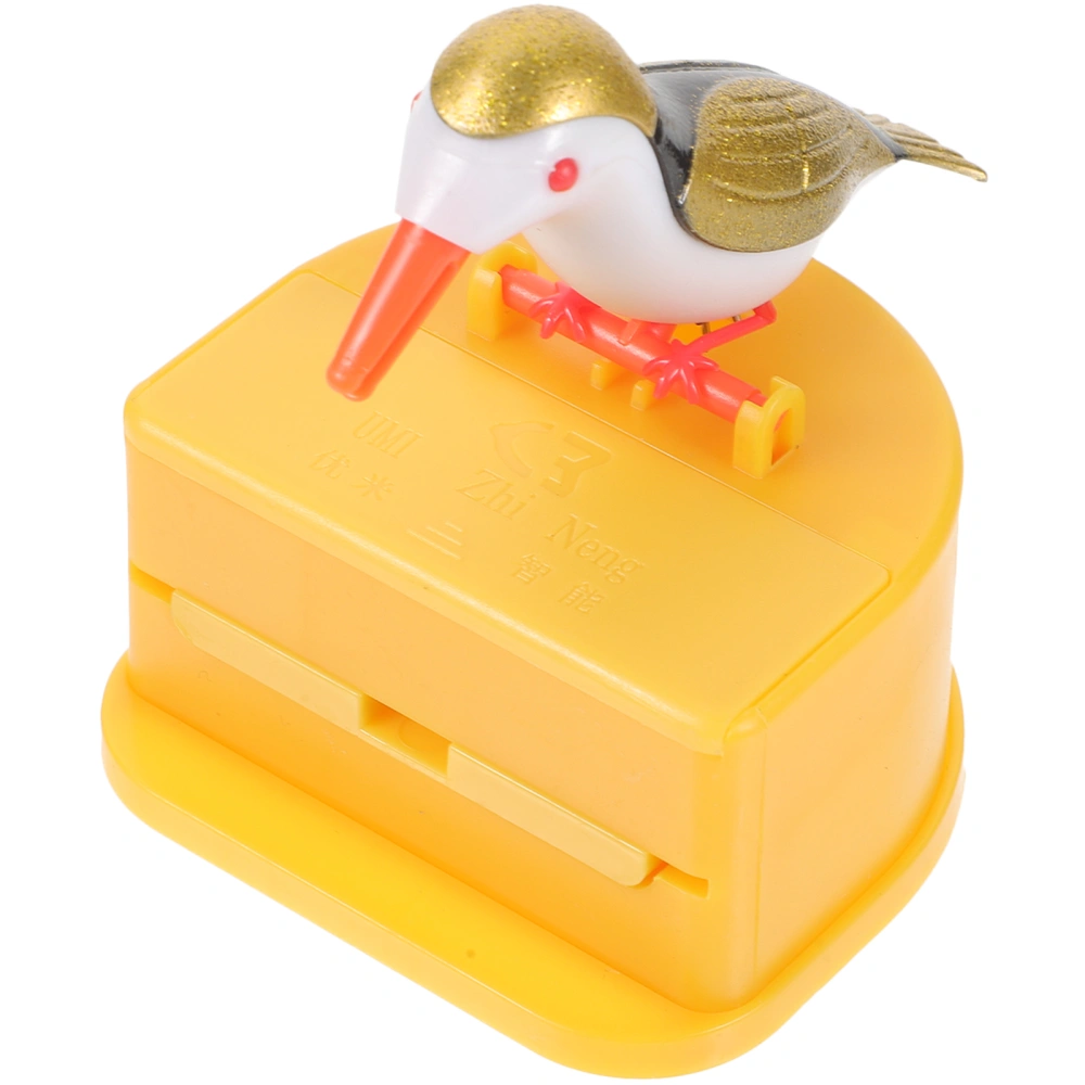 1 Set of Cartoon Bird Toothpicks Holder Press-type Toothpick Storage Holder Toothpick Container with Toothpick