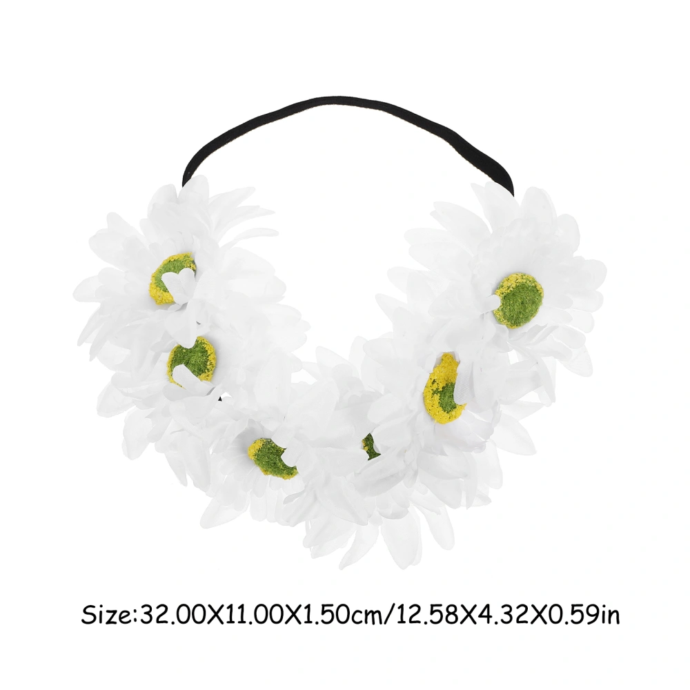 Sunflower Headdress Flower Headpiece Womens Headband Girls Headdress Party Hair Band