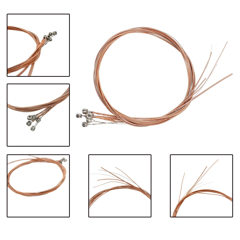 6pcs Acoustic Guitar String Folk Guitar String Stainless Steel Guitar Part