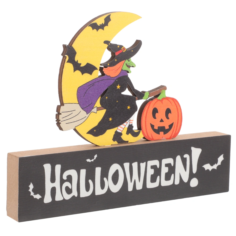 Halloween Table Decoration Desk Wooden Table Sign Halloween Table Centerpiece Sign Decoration