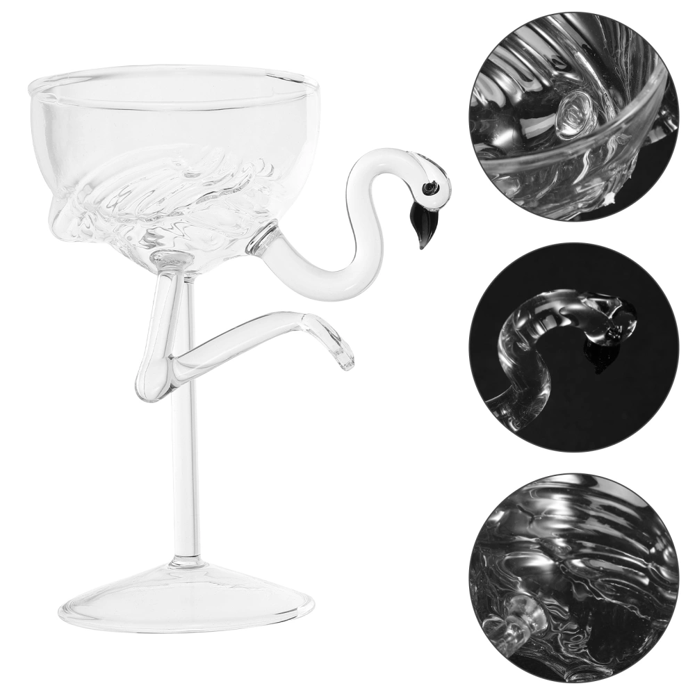 Decorative Flamingo Wine Glass Wine Goblet Unique Bar Wine Goblet for Wedding Christmas Wine