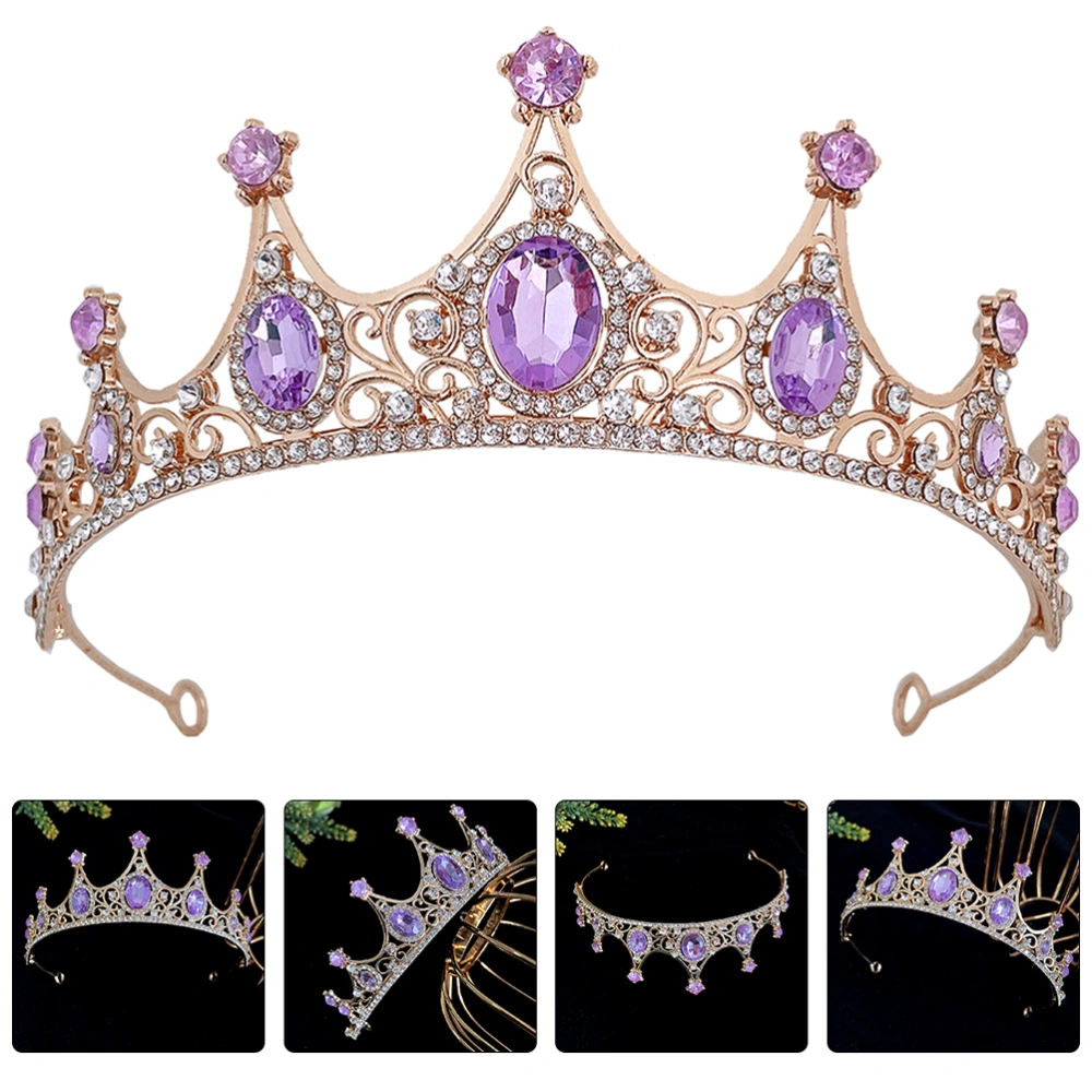 Wedding Tiara Women Rhinestone Crown Wedding Bride Crown Headpiece for Birthday