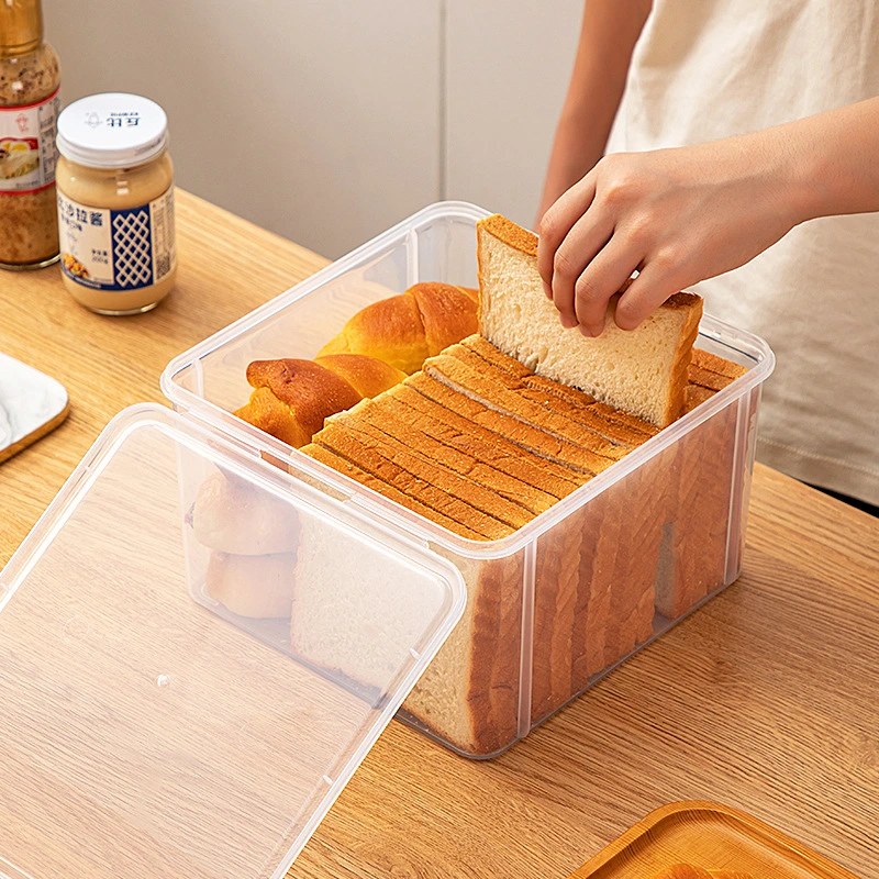 Kitchen Fridge Box Toast Box Bread Storage Case With Lid Fridge Food Container