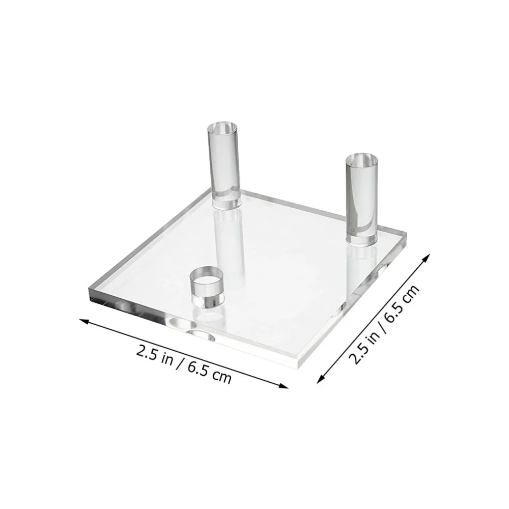 Clear Display Stand Minerals Gemstones Display Holder Specimens Support Base