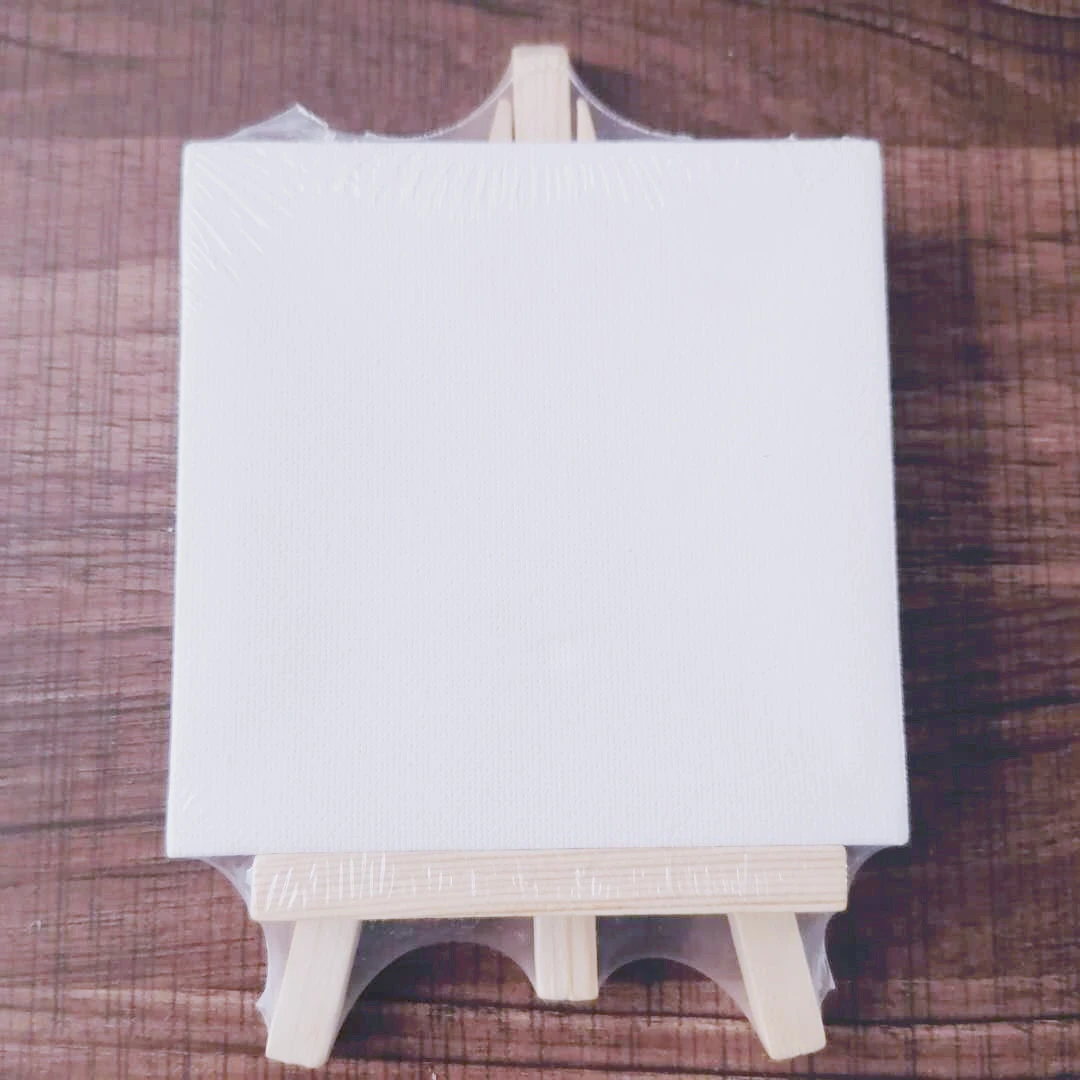2 Sets of Crafted DIY Mini Canvases Multi-function Canvas Easels Delicate Painting Canvases
