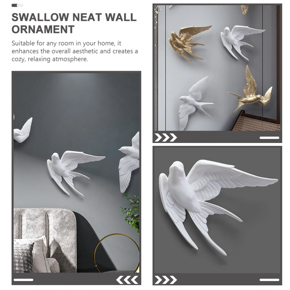 2Pcs Swallow Wall Decoration Rustic Bird Wall Decoration Outdoor Swallow Decor Home Ornaments