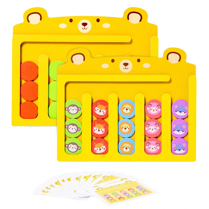 1 Set of Wooden Matching Toy Thinking Tracking Toy Classification Shape Match Toy Game Board Toy