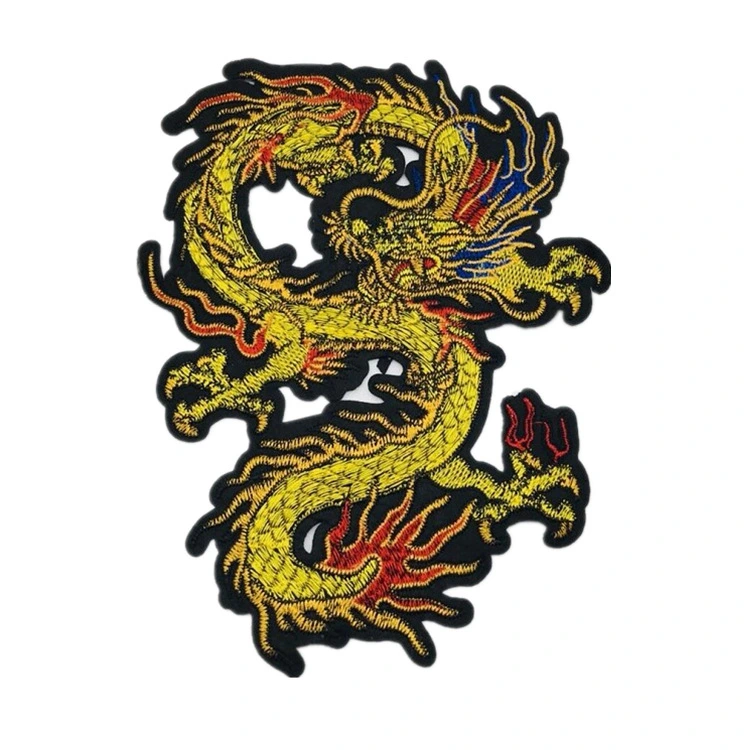 2Pcs Sew On Patches Dragon Clothes Patches Decorative Iron On Patches Clothing Repairing Patches